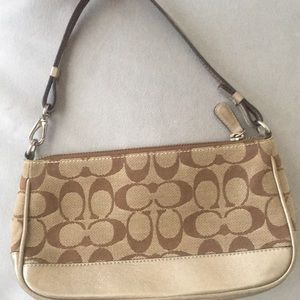 Tan & Gold COACH Purse